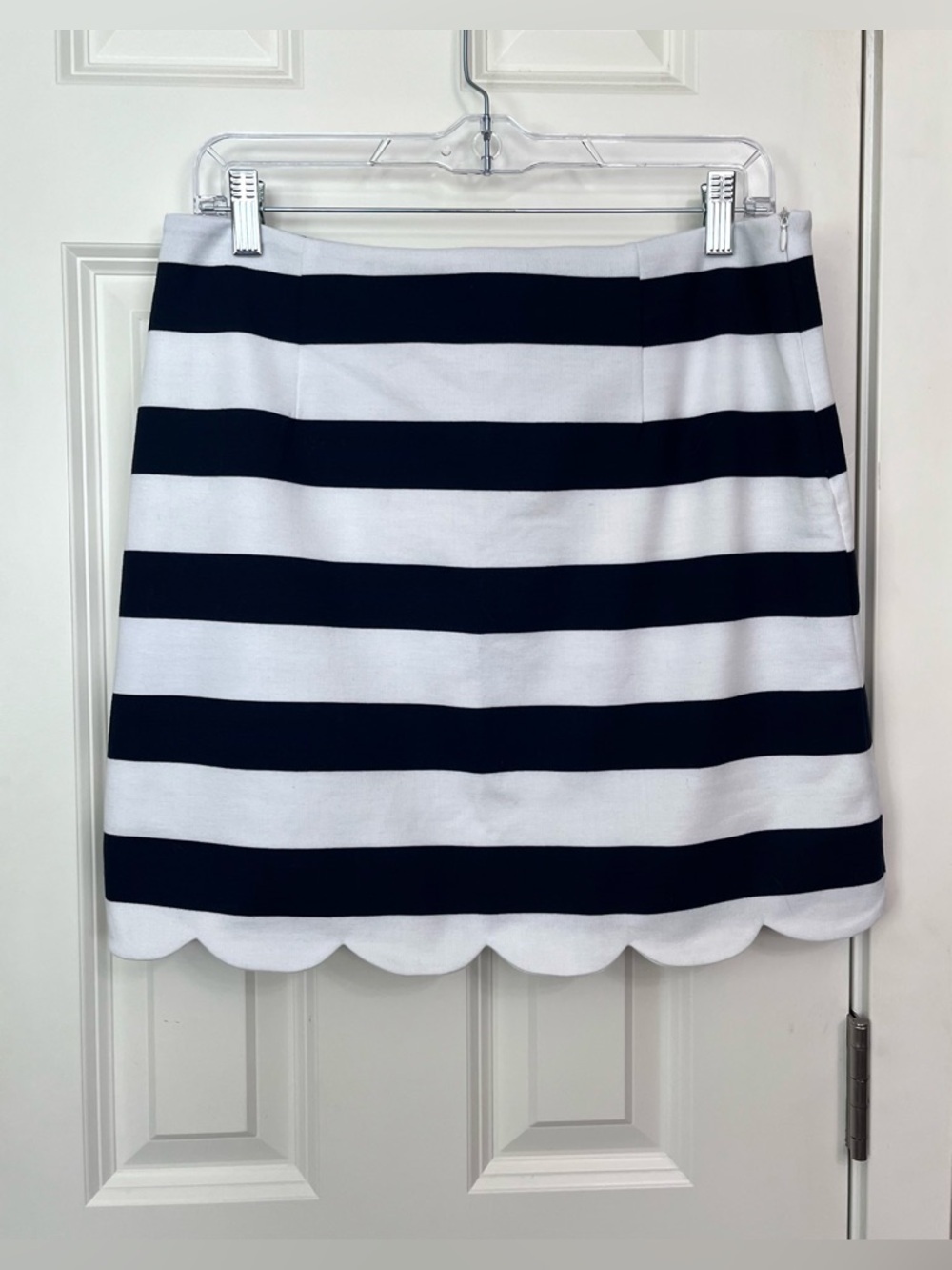 Papermoon Striped Scalloped Mini Skirt NWT